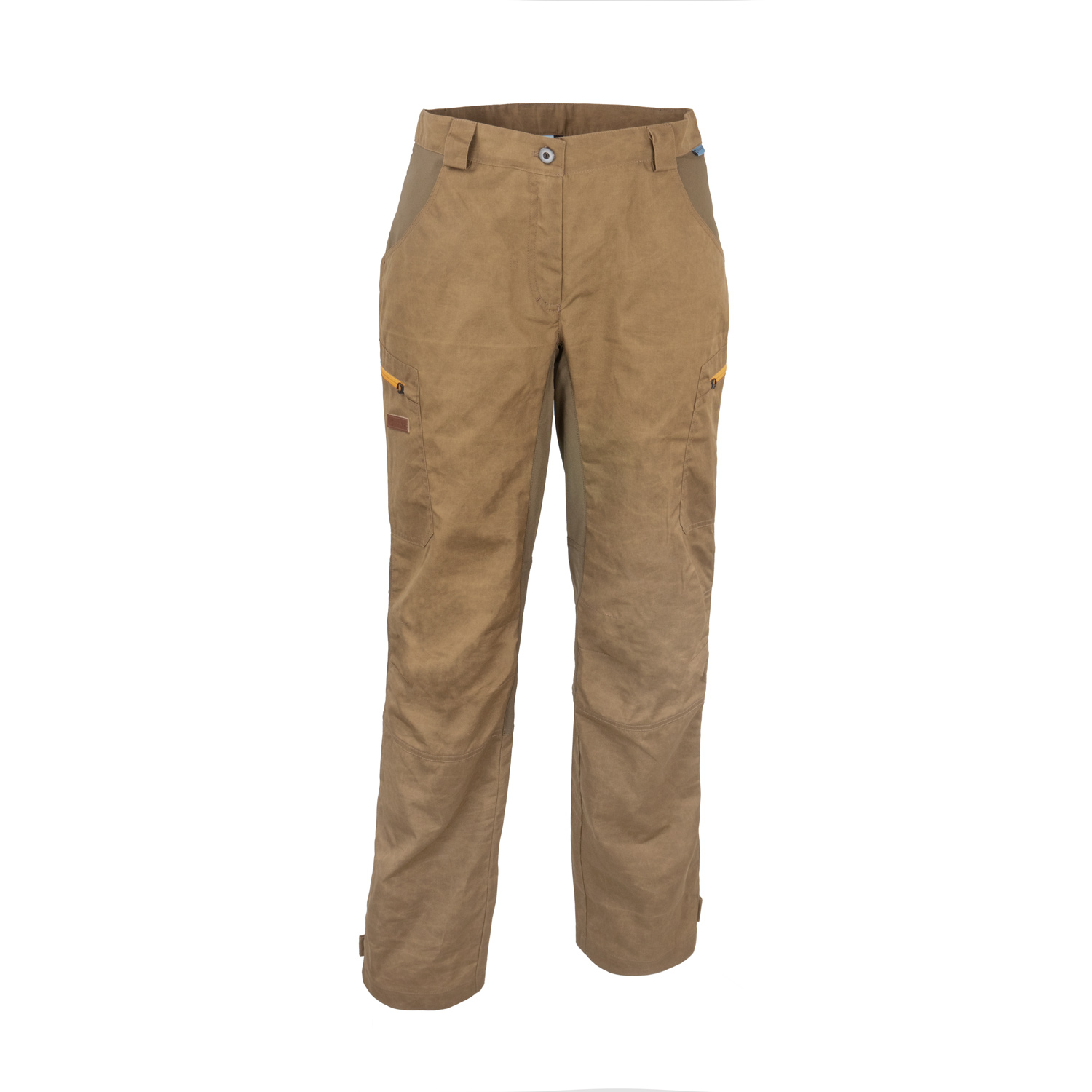 Wanderhose für Damen in Khaki Khakifarbene Damen-Wanderhose Frontansicht