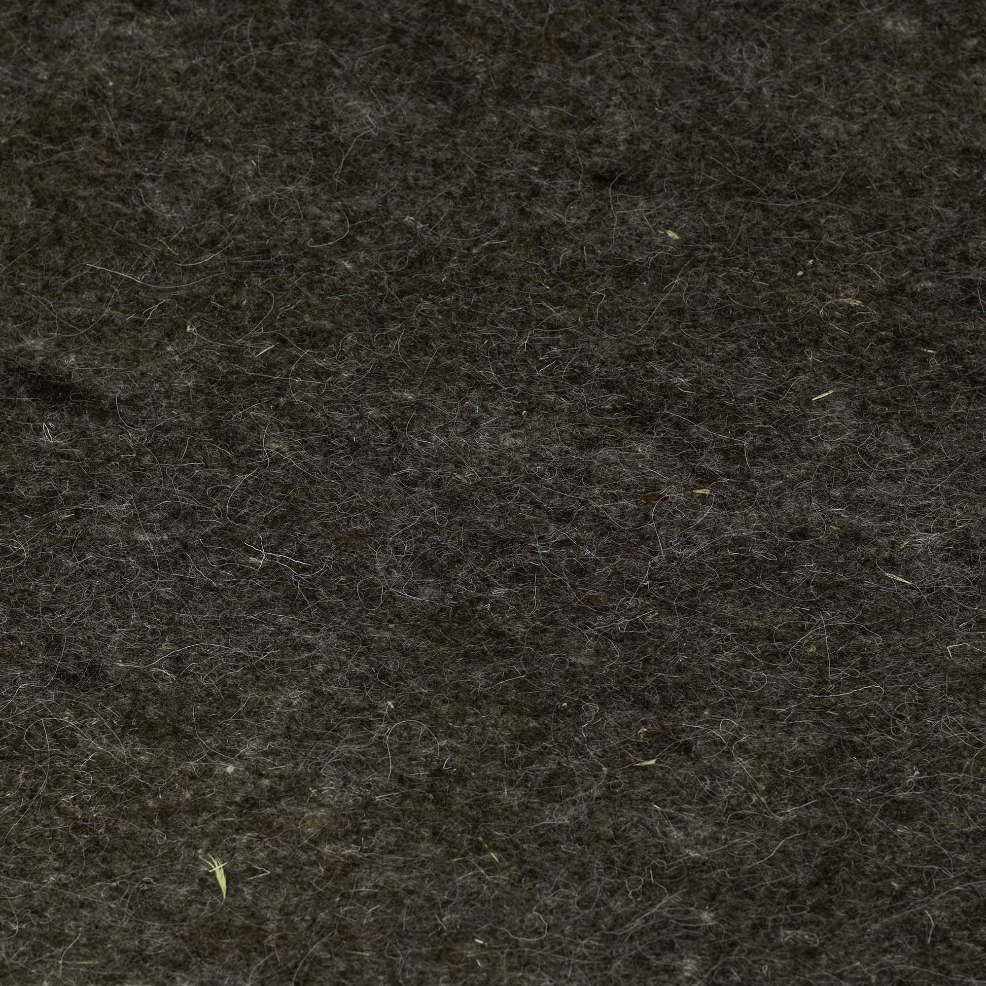 Wool felt, meter fabric, 3mm, mottled dark brown