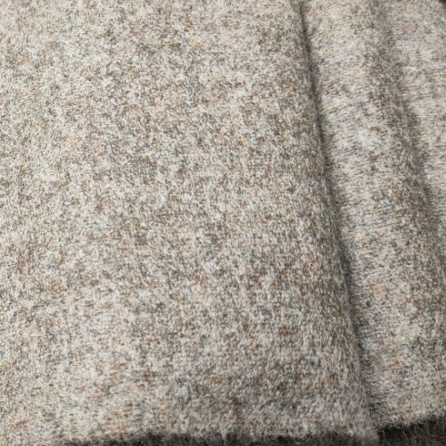 Meterware Merino-Loden grauer Merino-Loden