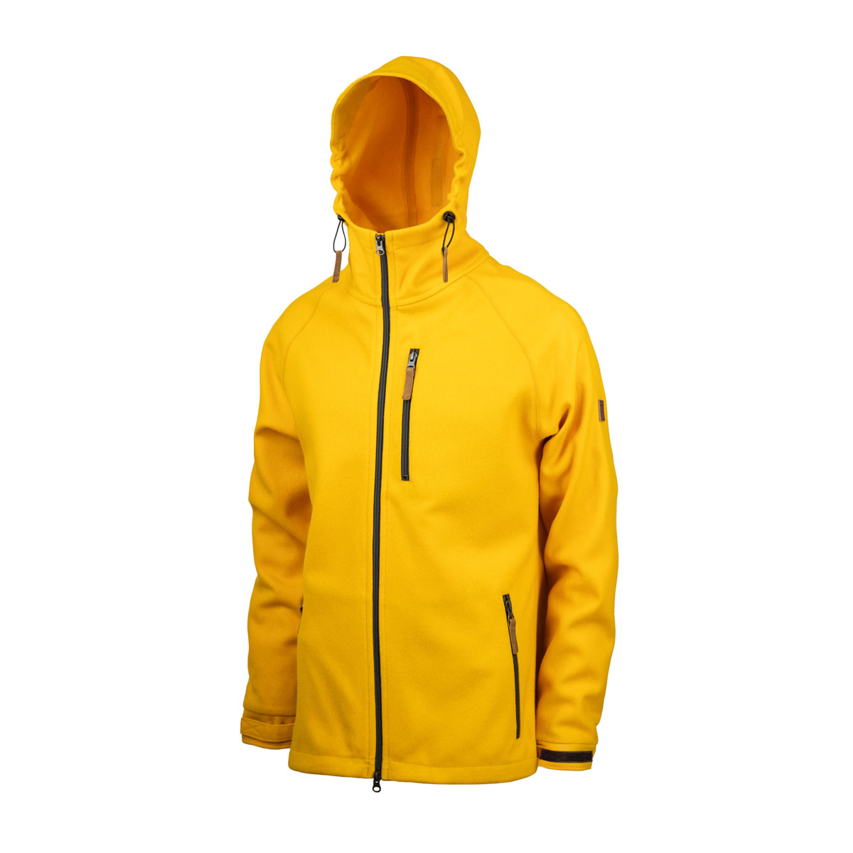 Herrenjacke "Kapuzenraudi", Gelb