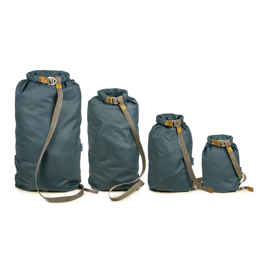 Waxed Cotton Duffel Bag "Zampel," petrol blue Waxed Cotton Duffel Bag "Zampel," petrol blue
