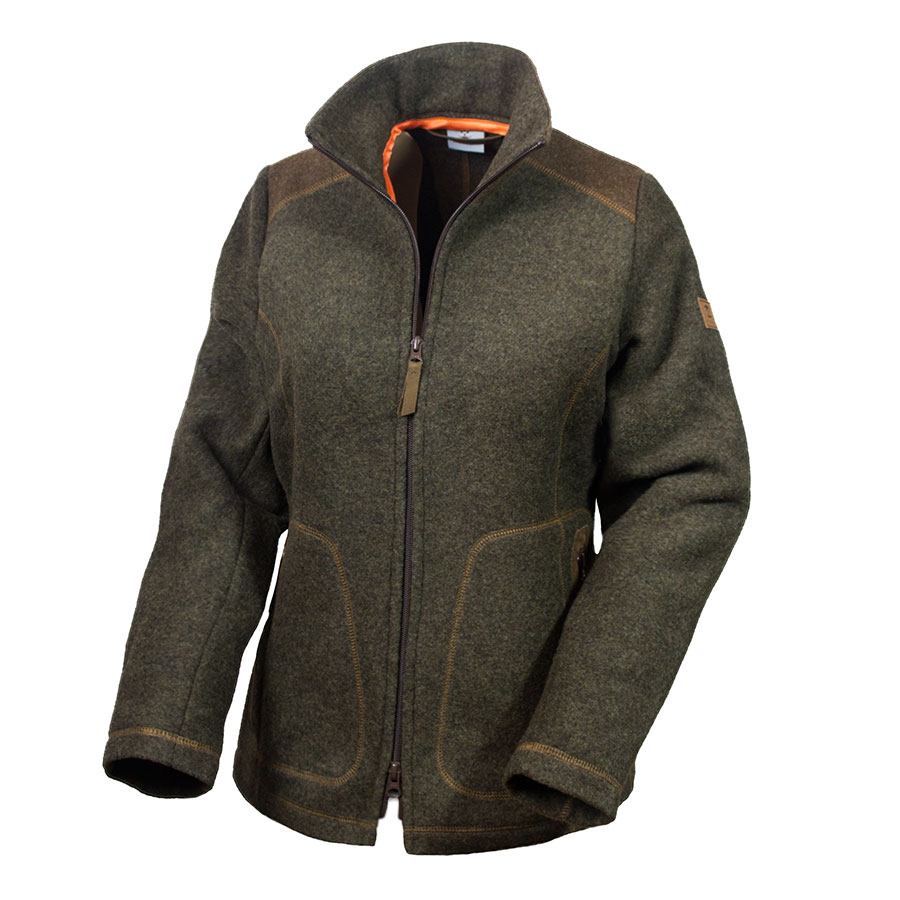 Loden-Fleecejacke "Adele" , Schiefer Loden-Fleecejacke "Adele" , Schiefer
