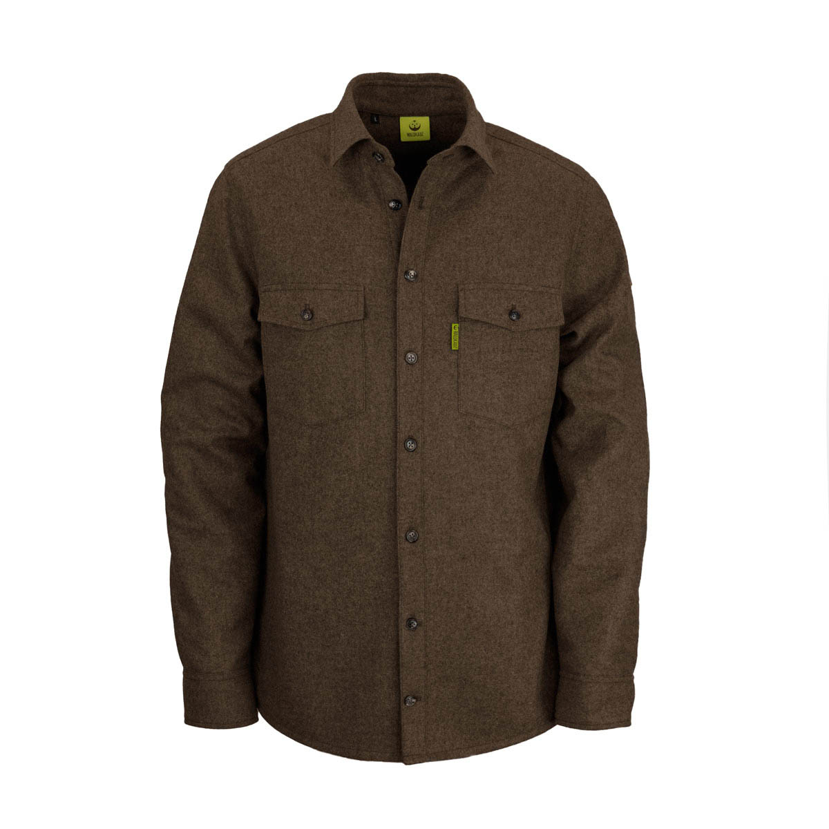 Merino-Lodenhemd "Grimbart" Braun Merino-Lodenhemd "Grimbart" Braun