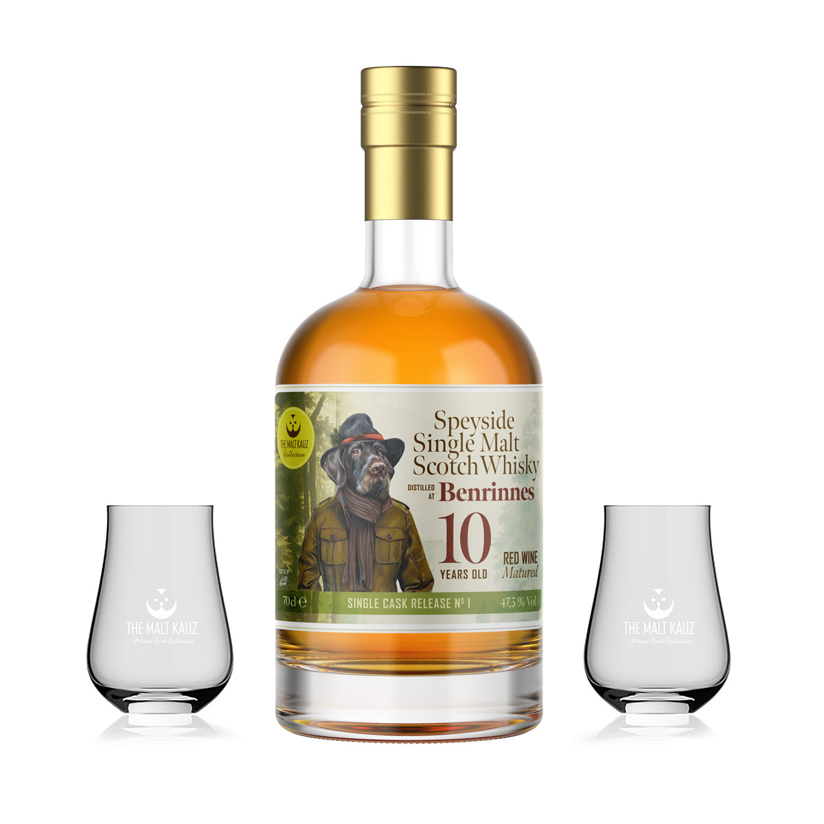 THE MALT KAUZ No.1 Single Malt Scotch Whisky - Benrinnes 10yo