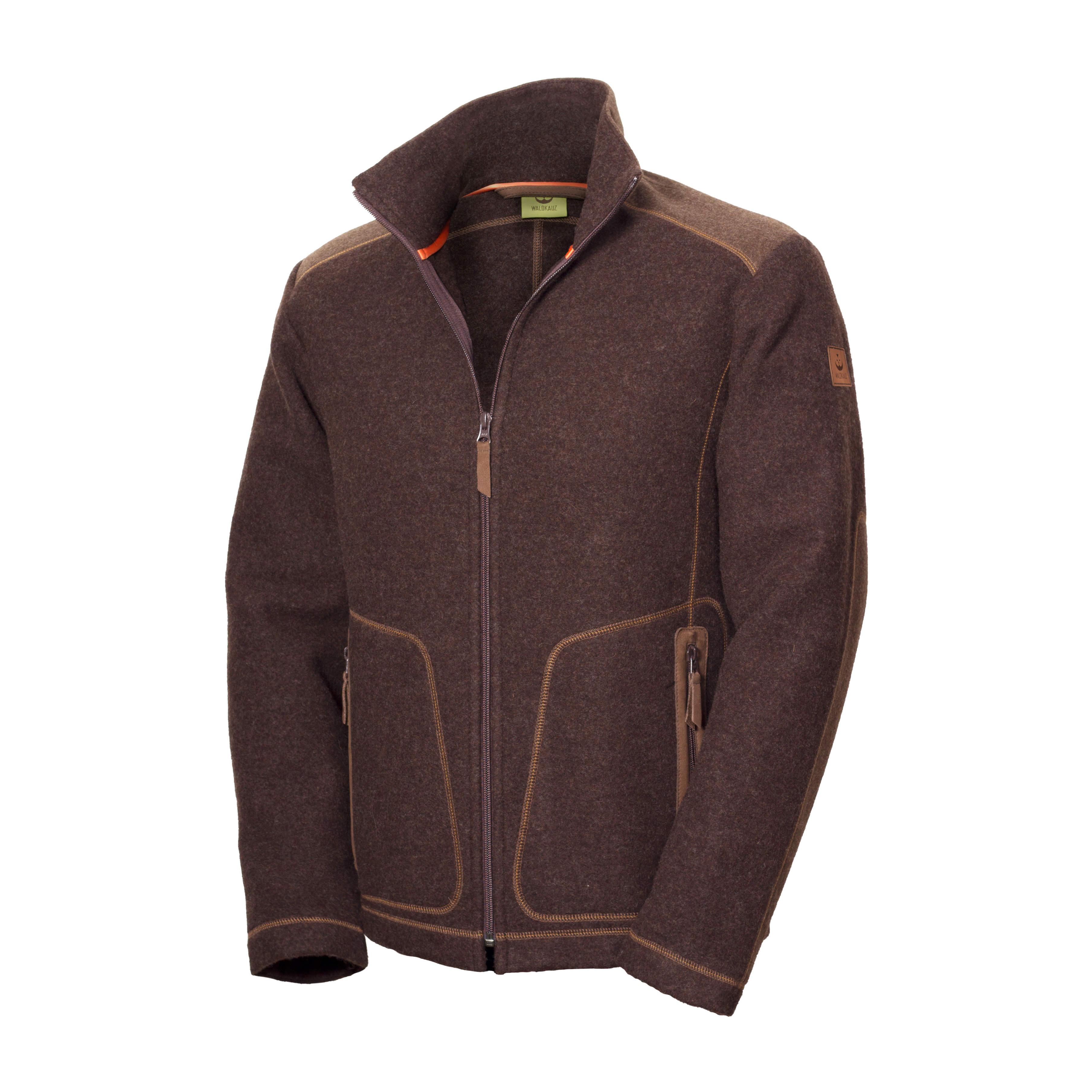 Loden-Fleecejacke "Urs" , dunkelbraun