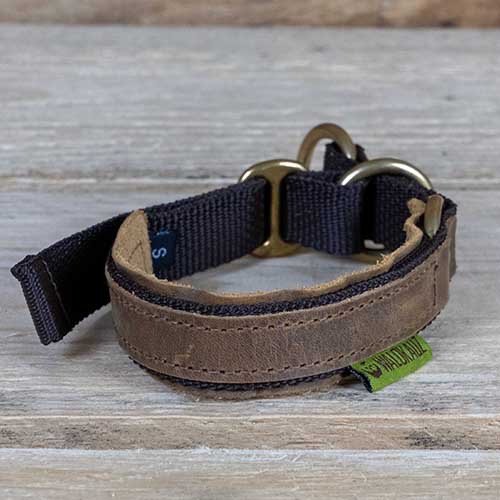 Zug-Stopp-Halsung "Bremso" Braun in Größe S (B-Ware)