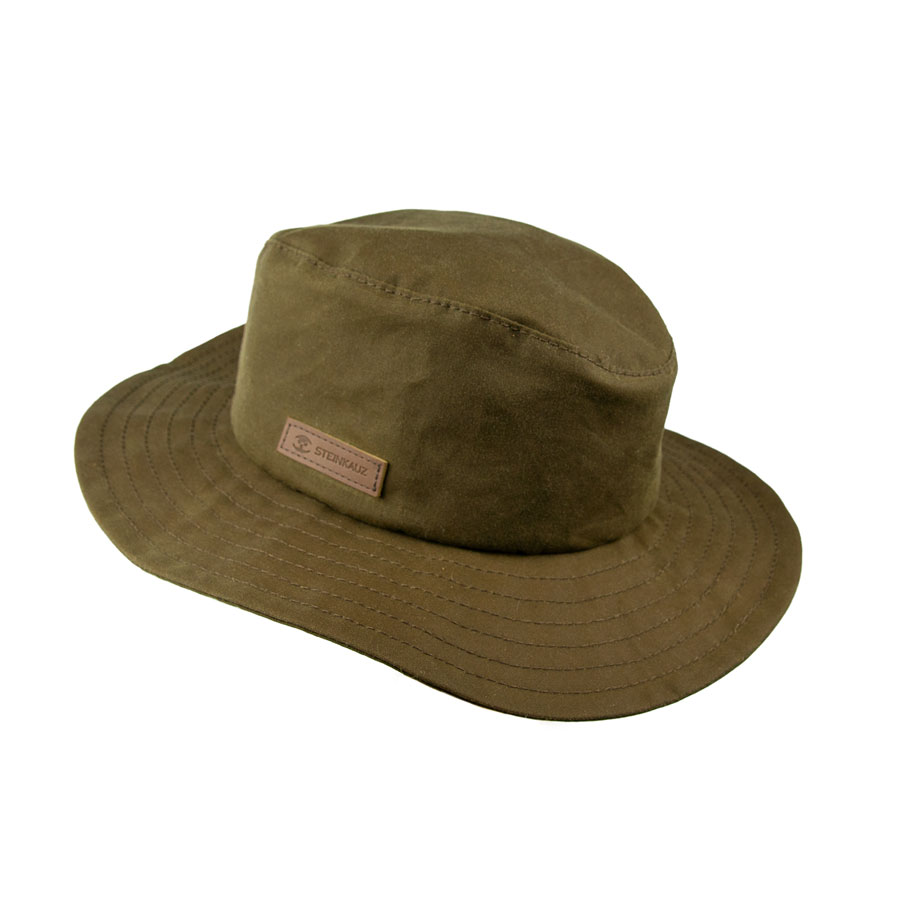 Outdoor hat "Wetterretter" made from waxed cotton Outdoor hat "Wetterretter" made from waxed cotton