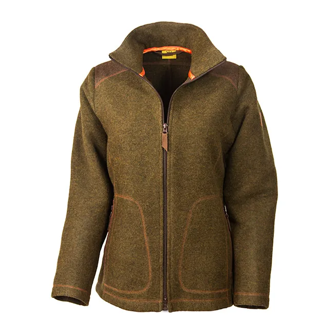 Loden-Fleecejacke "Adele" , moosgrün