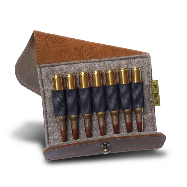Patronenetui Nubukleder, Büchse Patronenetui Nubukleder, Büchse