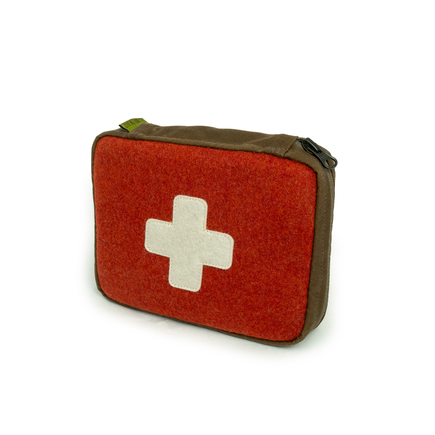 Rote Erste-Hilfe-Tasche Erste-Hilfe-Set aus Loden