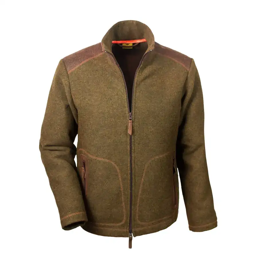 Loden-Fleecejacke "Urs" - moosgrün