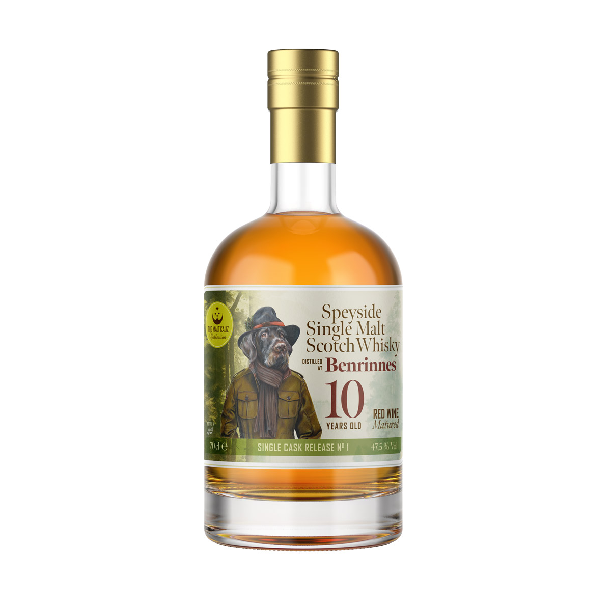 THE MALT KAUZ Single Malt Scotch Whisky, Benrinnes 10y
