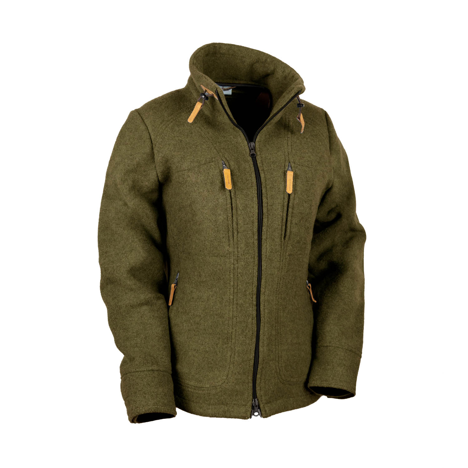 Loden fleece jacket "Kragenwally", slate