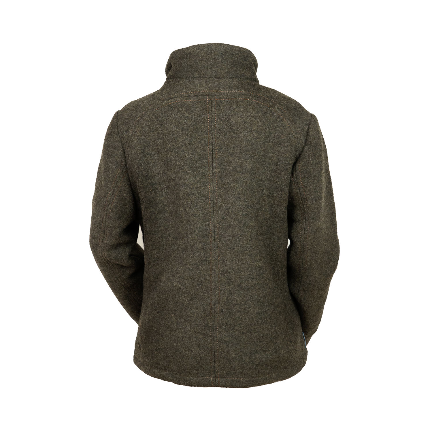 graue Lodenjacke für Damen graue Wolljacke aus Schurwoll-Loden für Damen