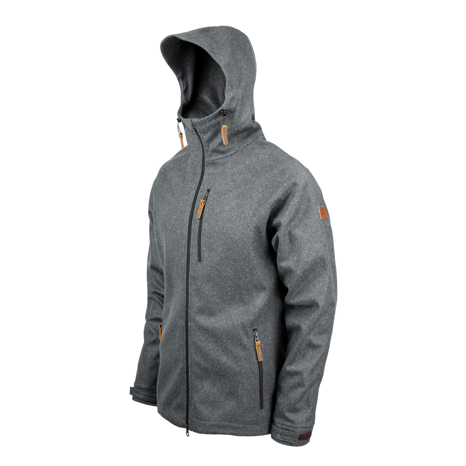 Herrenjacke "Kapuzenraudi", Mittelgrau (Musterteil)