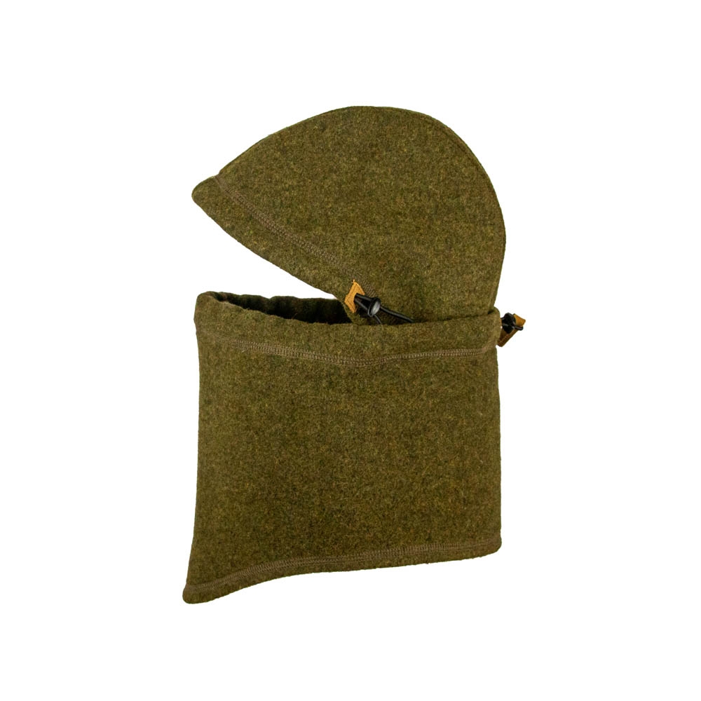 Loden-Sturmhaube für die Jagd grüne Loden-Sturmhaube