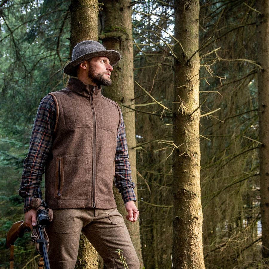 Loden-Jagdweste für Herren
